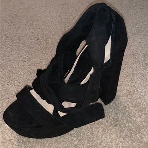 lace up platform heels